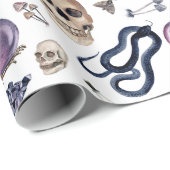 Gotische Hexerei und Zauberaccessoires Geschenkpapier (Rolleneckpunkt)