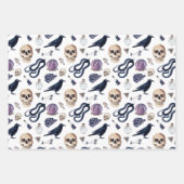 Gotische Hexerei und Zauberaccessoires Geschenkpapier Set (Vorderseite 3)