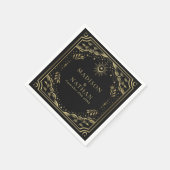 Gotische Hochzeit der Tarot Card Serviette (Ecke)