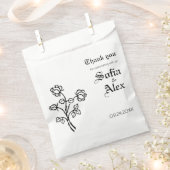 Gotische Hochzeit in Aquarellfarbe Geschenktütchen (Ausgeschnitten)