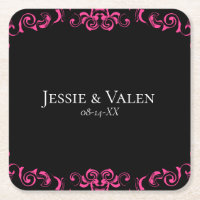 Gotische Hochzeit in Pink und Schwarz