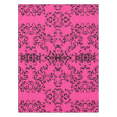 Gotische Hochzeit in Pink und Schwarz Tischdecke (Vorderseite)