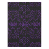 Gotische Hochzeit lila & schwarz Tischdecke (Vorderseite)