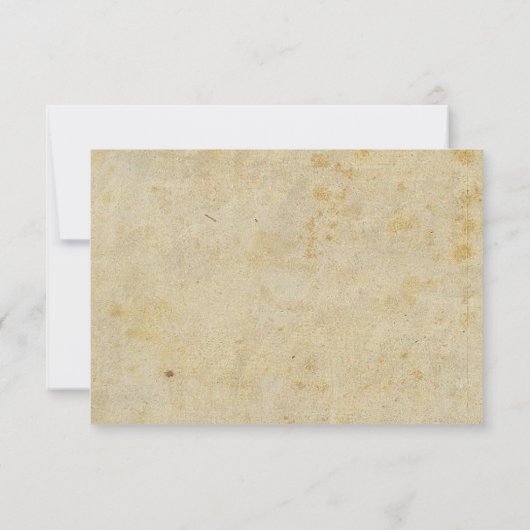 Gotische Hochzeit mit Dark Florals Save The Date (Rückseite)