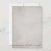 Gotische Hochzeit mit Lila Wasserfarbe Einladung (Rückseite)