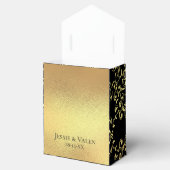Gotische Hochzeit mit schwarzem Swirl Geschenkschachtel (Geöffnet)