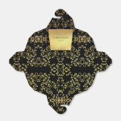 Gotische Hochzeit mit schwarzem Swirl Geschenkschachtel (Ungefaltet)