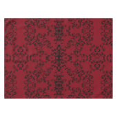 Gotische Hochzeit mit schwarzem Swirl Tischdecke (Vorderseite (Horizontal))