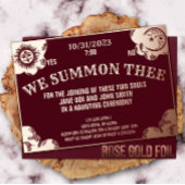 Gotische Hochzeit oder Dusche im Spirit Board Folieneinladung