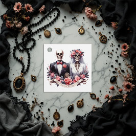 Gotische Hochzeit von "Bis zum Tod machen wir Teil Geschenkanhänger