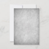 Gotische Hochzeit von Schwarzen Rose RSVP Karte (Rückseite)