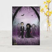 Gotische Hochzeits-Gruß-Karte Karte (Gelbe Blume)