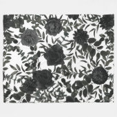 Gotische Hochzeitsdecke mit weißer und schwarzer R Fleecedecke (Vorderseite (Horizontal))