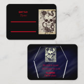 Gotische Hochzeitseinladung Platzkarte (Vorne/Hinten)