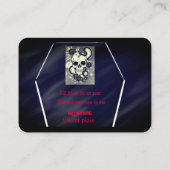 Gotische Hochzeitseinladung Platzkarte (Rückseite)