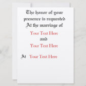 gotische Hochzeitseinladungen Einladung (Rückseite)