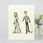 gotische Hochzeitseinladungen Einladung (Stehend Vorderseite)