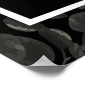 Gotische Hochzeitsfeier der Weißen und Schwarzen R Poster (Ecke)