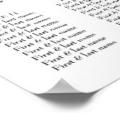 Gotische Hochzeitskarte bis zum Tod machen wir Tei Poster (Ecke)