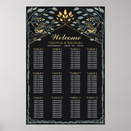 Gotische Hochzeitskarte Poster