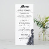 Gotische Hochzeitskleidung mit schwarzem Kleid Aqu (Stehend Vorderseite)