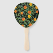 Gotische Hochzeitskollektion aus Schwarz und Orang Fächer (Rückseite)