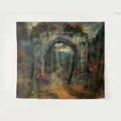 Gotische Hochzeitsreise mit dem Foto Wandteppich (Vorderseite (Horizontal))