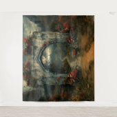 Gotische Hochzeitsreise mit dem Foto Wandteppich (Vorderseite)