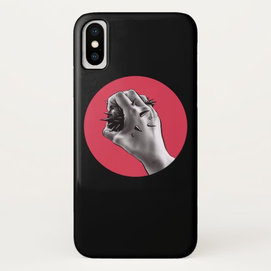 Gotische Horrorkunst - erstochene Hand Case-Mate iPhone Hülle (Rückseite)