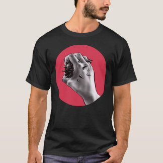 Gotische Horrorkunst - erstochene Hand T-Shirt