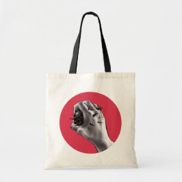 Gotische Horrorkunst - erstochene Hand Tragetasche