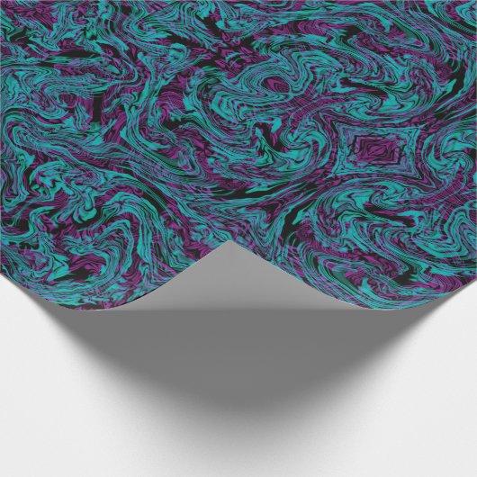 Gotische Inspirierte, moderne Art Fluid Art Geschenkpapier (Ecke)