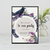 Gotische Inspirierte Party Einladung (Stehend Vorderseite)
