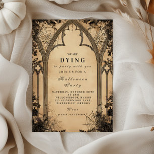 Gotische Kathedrale Arch Halloween Einladung