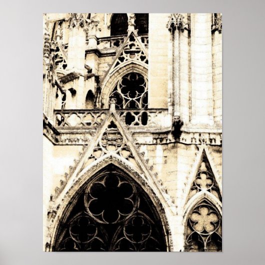 Gotische Kathedrale ~ Poster / Print (Vorne)