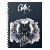 Gotische Katze Notizblock (Vorderseite)