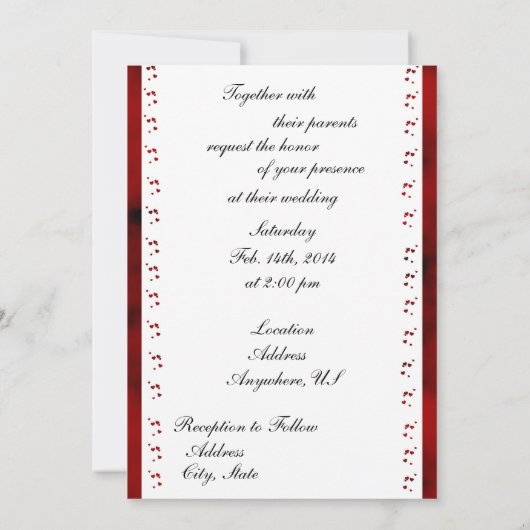 Gotische Katzen-Braut-u. Einladung (Rückseite)