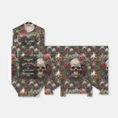 Gotische Keltische Skulle und Rose Biker Hochzeit Geschenkschachtel (Ungefaltet)