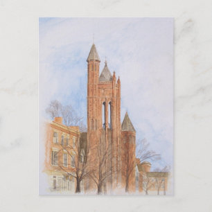 Gotische Kirche Aquarell Postkarte