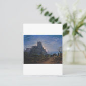 Gotische Kirche auf einem Felsen am Meer von K. Sc Postkarte (Stehend Vorderseite)