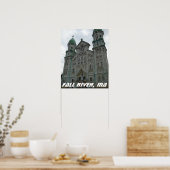 Gotische Kirche, Fall River, Massachusetts Poster (Küche)