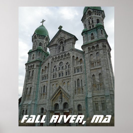 Gotische Kirche, Fall River, Massachusetts Poster (Vorne)