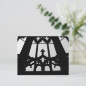 gotische Kirchenfenster Postkarte (Stehend Vorderseite)