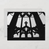 gotische Kirchenfenster Postkarte (Vorne/Hinten)