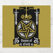 Gotische Kleidung und Zubehör Bierflaschenetikett (Einzelnes Label)