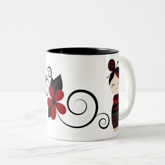 Gotische Kokeshi Tasse (VorderseiteRechts)