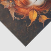 Gotische Königin der Herbstdekoupage Seidenpapier (Detail)