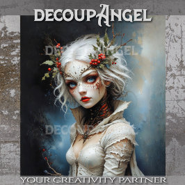 Gotische Königin der Winterdämmerung Seidenpapier