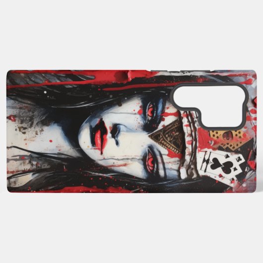 Gotische Königin des Herzens - nach Alice im Wunde Samsung Galaxy Hülle (Rückseite (Horizontal))