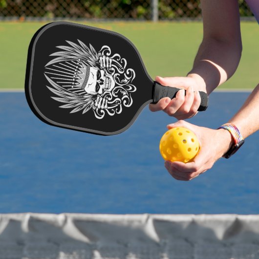 Gotische Königsschädel Pickleball Schläger (InSitu)